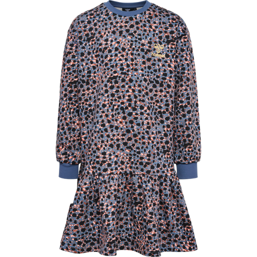 hmlMEJSE DRESS L/S, BLUE MIRAGE, packshot