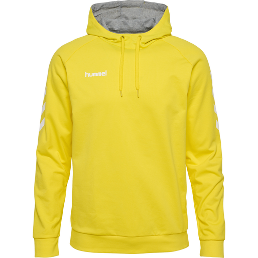 HMLGO COTTON HOODIE, BLAZING YELLOW, packshot