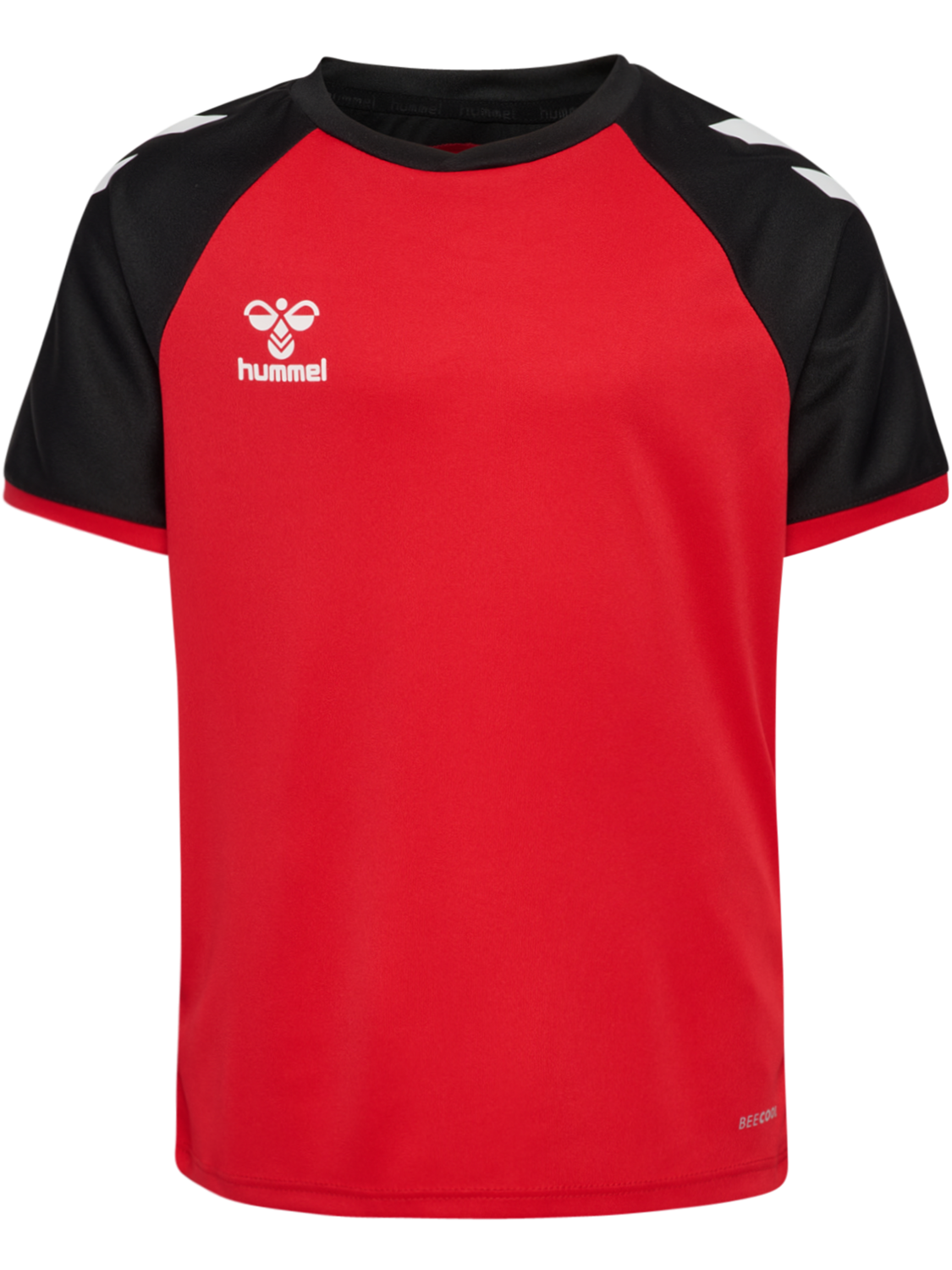 hmlMATCH LEAGUE JERSEY S/S KIDS, TRUE RED/BLACK, packshot