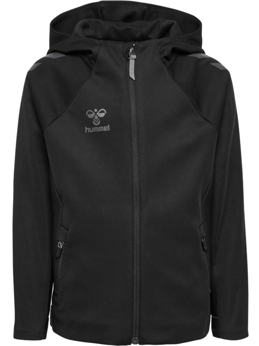 hmlCIMA 2.0 ZIP HOODIE KIDS, BLACK, packshot