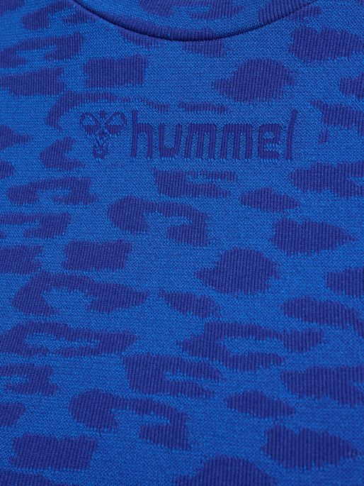 hmlMT LEO SEAMLESS CROP T-SHIRT L/S, OLYMPIAN BLUE/SODALITE BLUE ME hmlMT LEO SEAMLESS CROP T-SHIRT L/S, OLYMPIAN BLUE/SODALITE BLUE ME, packshot