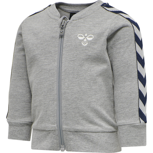 hmlBILLE TRACKSUIT, GREY MELANGE, packshot