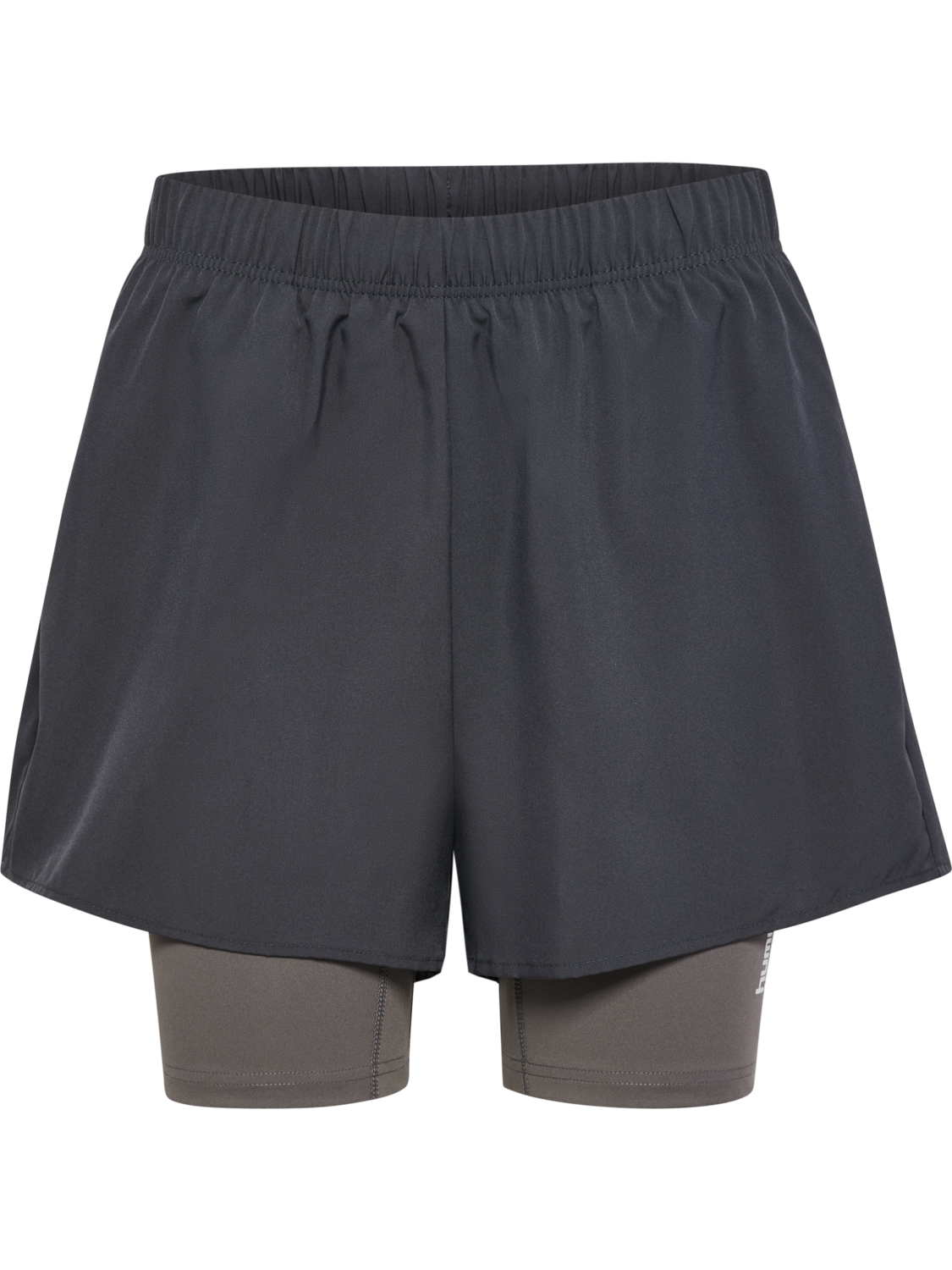 hmlHIIT INTENSITY W 2 IN 1 SHORTS, EBONY, packshot