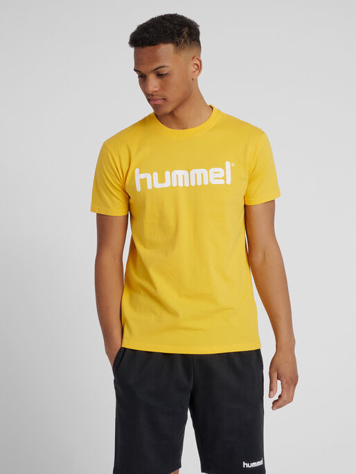 hummel COTTON T-SHIRT S/S - SPORTS YELLOW | hummel.net