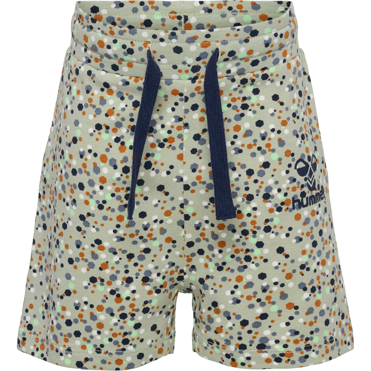 hmlMADS AOP SHORTS, DESERT SAGE, packshot