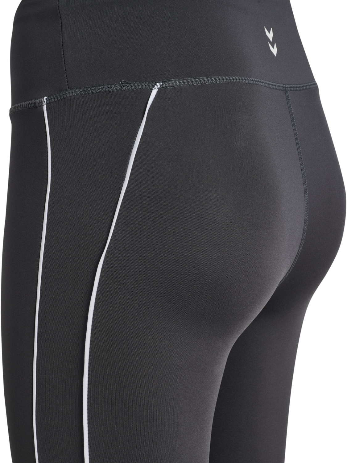 hmlPULSE PIPING MW TIGHTS, EBONY, packshot