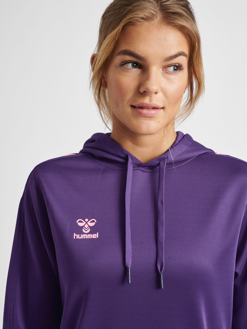 hummel CORE XK POLY SWEAT HOODIE WOMAN ACAI hummel