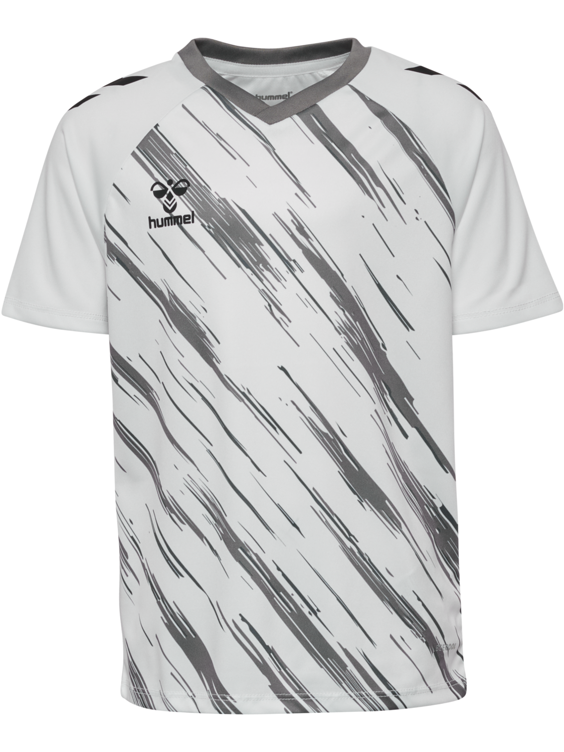 hmlMATCH TRIUMPH JERSEY S/S KIDS, WHITE/STEEL GRAY, packshot