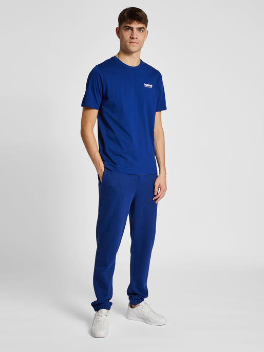 hmlLGC GABE T-SHIRT, ESTATE BLUE, model