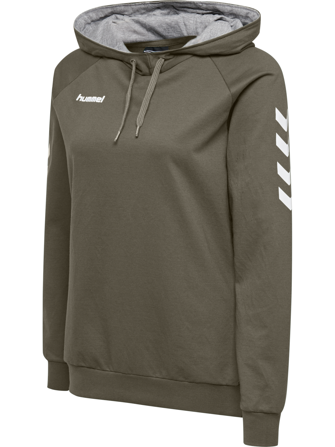 HMLGO COTTON HOODIE WOMAN, GRAPE LEAF, packshot