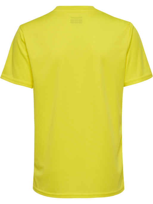 hmlESSENTIAL JERSEY S/S KIDS, BLAZING YELLOW, packshot
