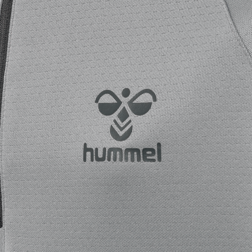 hmlGG12 ACTION HALF ZIP SWEAT KIDS, ALLOY, packshot