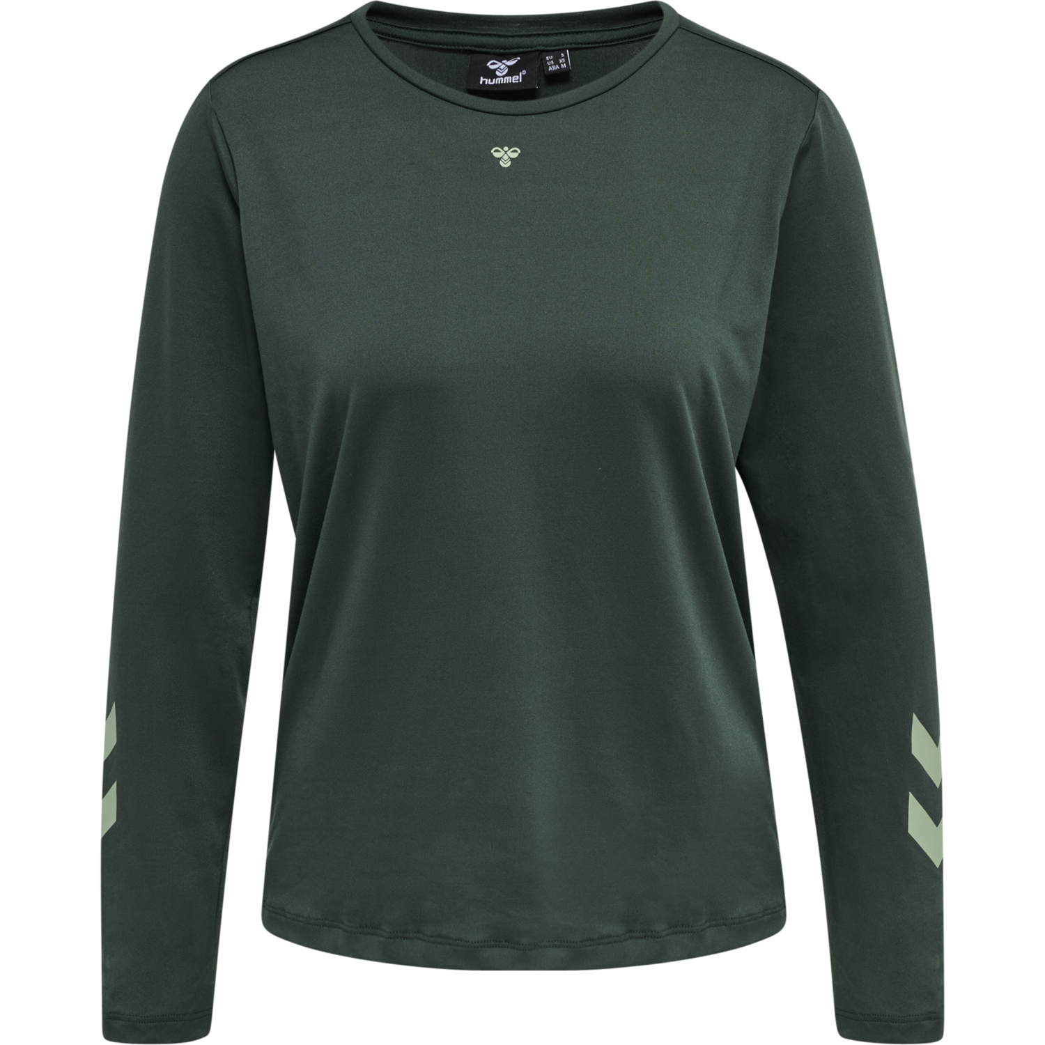 hmlTAYLOR T-SHIRT L/S, DARKEST SPRUCE, packshot