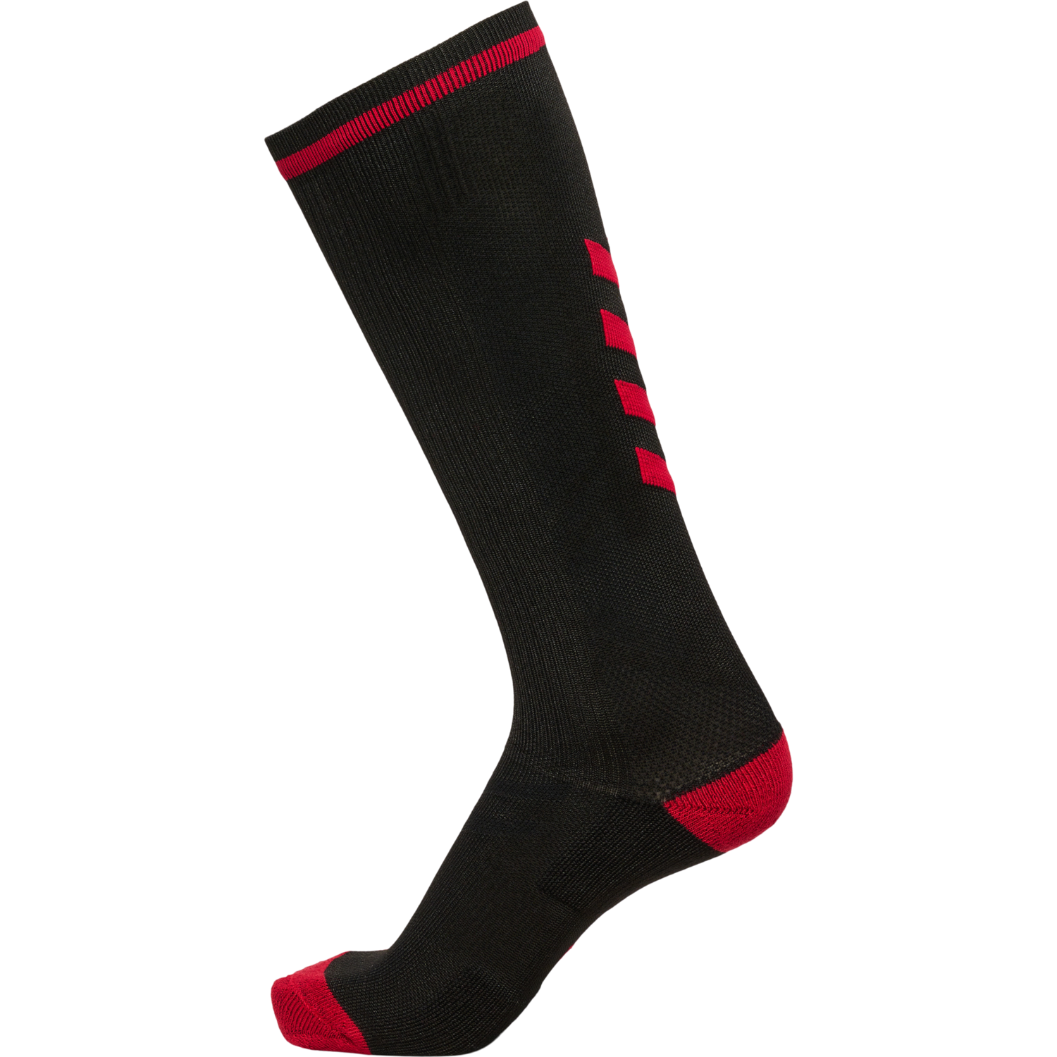 ELITE INDOOR SOCK HIGH, BLACK/RED, packshot
