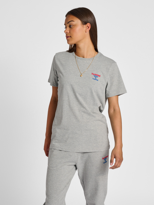 hummel IC DAYTON T-SHIRT - GREY MELANGE