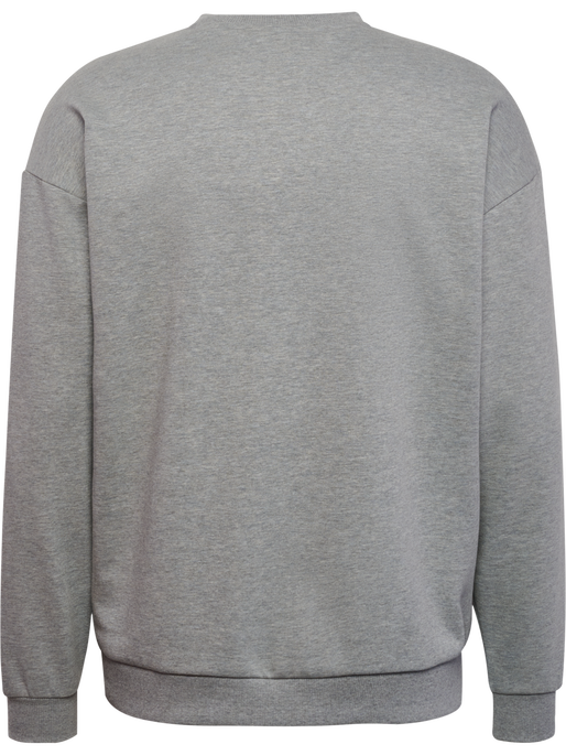 hmlLOOSE CREWNECK CLUB SPORTSWEAR, GREY MELANGE, packshot