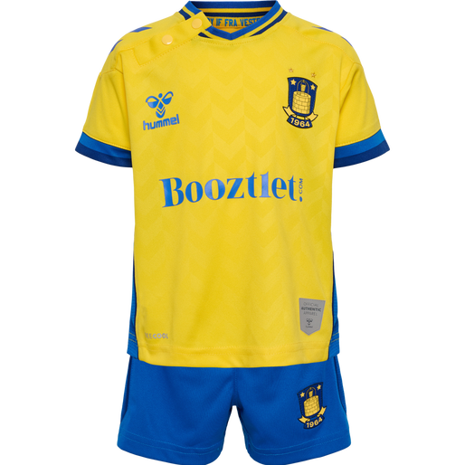 BRØNDBY 22/23 HOME MINI KIT, CYBER YELLOW, packshot