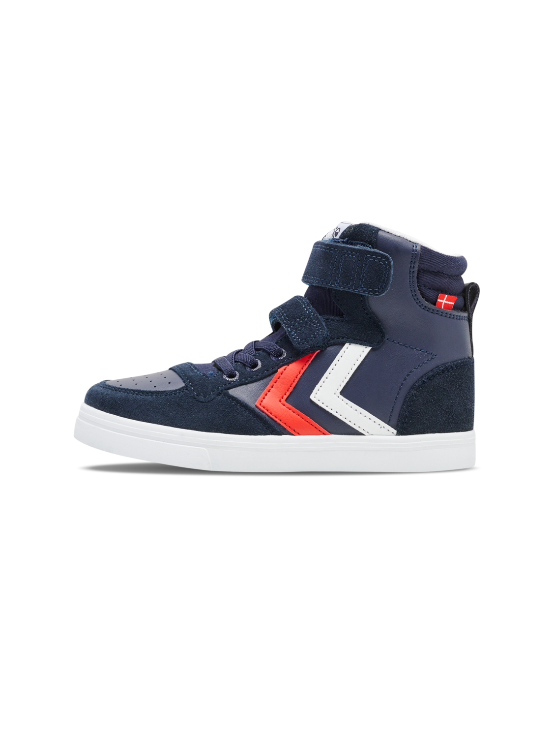 hummel SLIMMER STADIL LEATHER HIGH JR - PEACOAT | hummel.net