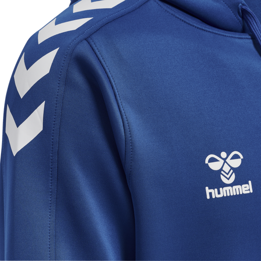 hmlCORE XK POLY SWEAT HOODIE, TRUE BLUE, packshot
