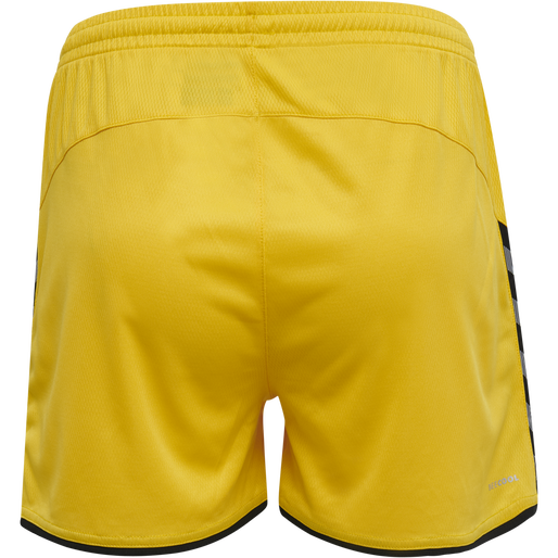 hmlAUTHENTIC POLY SHORTS WOMAN, SPORTS YELLOW, packshot