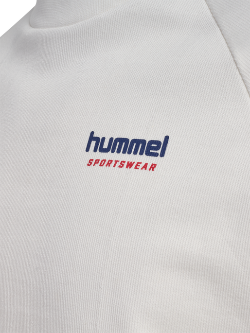 hmlOVERSIZED CREW SPORTSWEAR, BLANC DE BLANC/BLANC DE BLANC hmlOVERSIZED CREW SPORTSWEAR, BLANC DE BLANC/BLANC DE BLANC, packshot