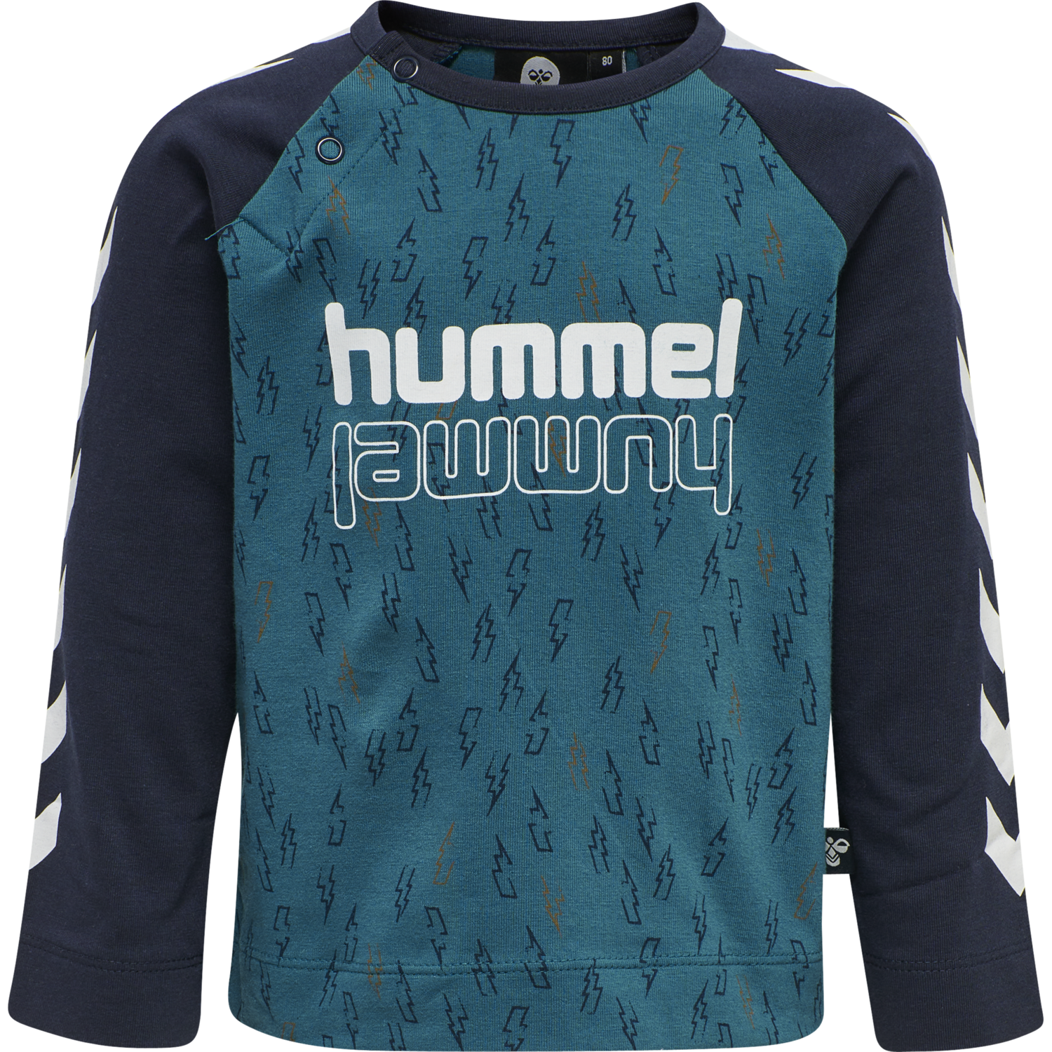 hmlTHUNDER T-SHIRT L/S, BLUE CORAL, packshot
