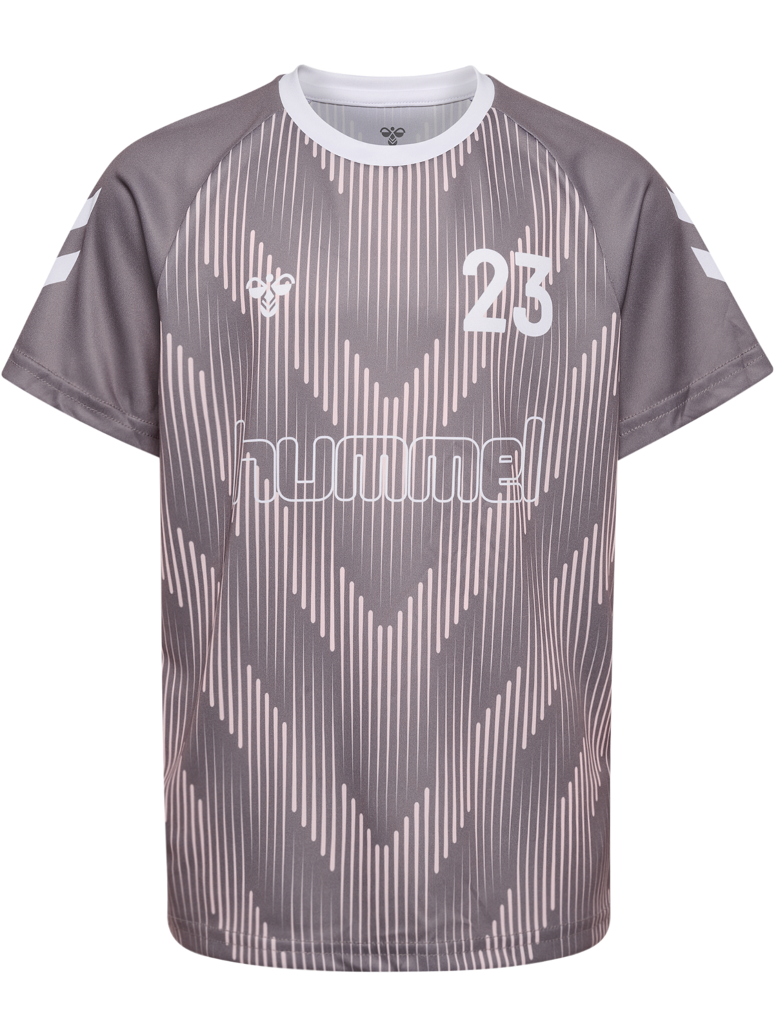 hmlJR REG SOCCER 12 T-SHIRT SS, GRAY RIDGE, packshot