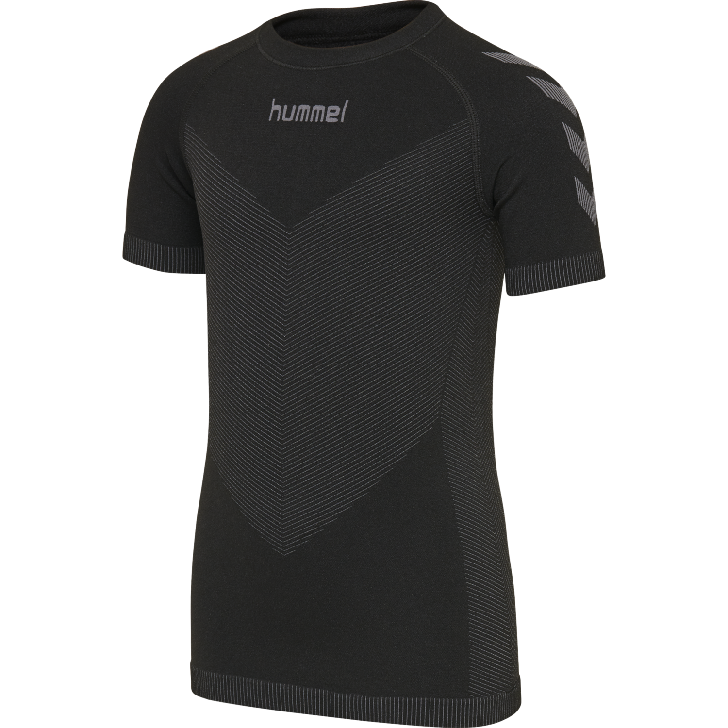 black body hugging top