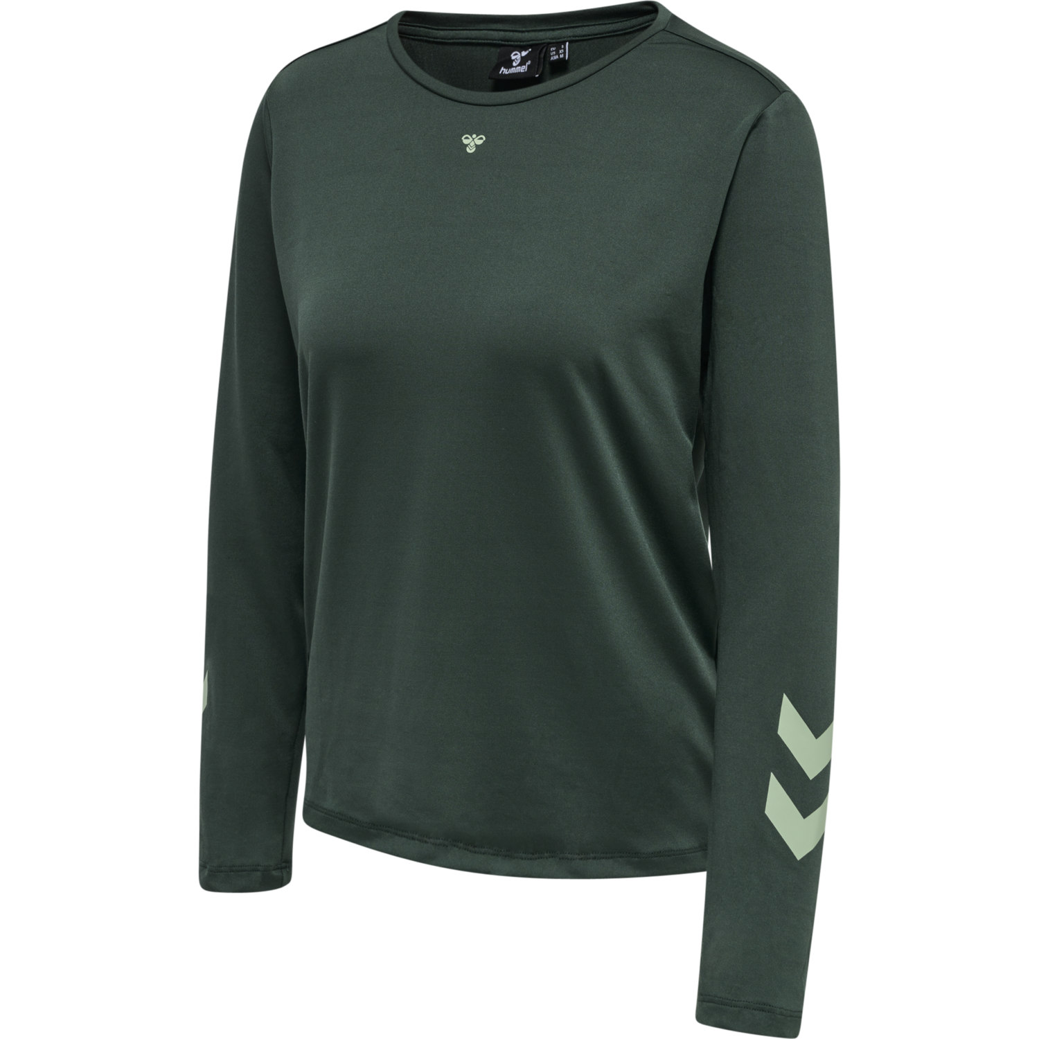 hmlTAYLOR T-SHIRT L/S, DARKEST SPRUCE, packshot