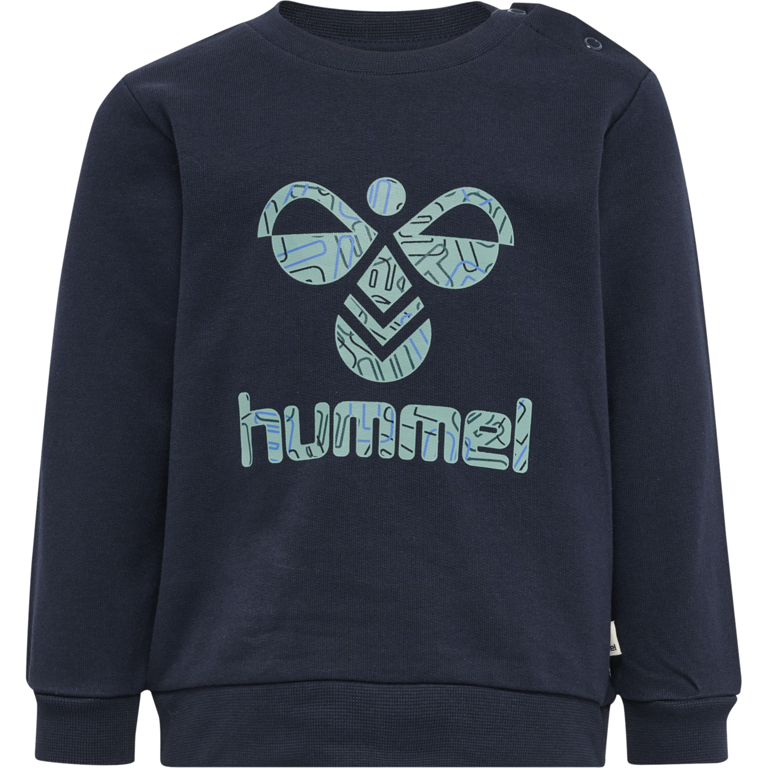 hmlLIME SWEATSHIRT, BLACK IRIS, packshot