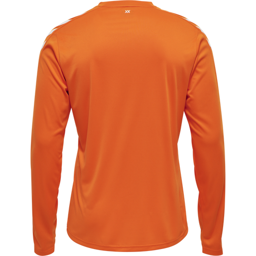 hmlCORE XK POLY JERSEY L/S, ORANGE TIGER, packshot