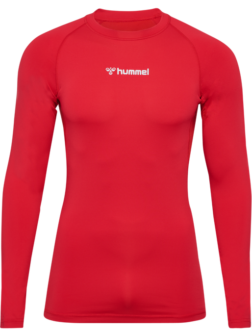 hmlBL PERFORMANCE TEE L/S, TRUE RED, packshot