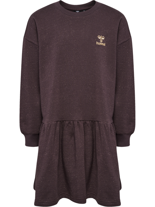 hmlCAROLA DRESS L/S, RAISIN, packshot