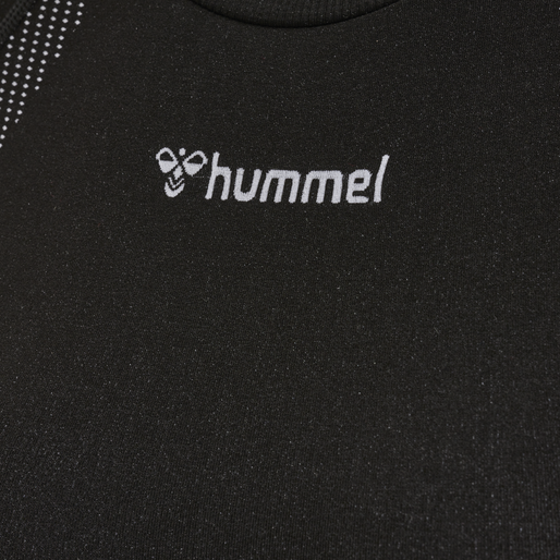 hmlMT SHAPING SEAMLESS T-SHIRT L/S, BLACK, packshot