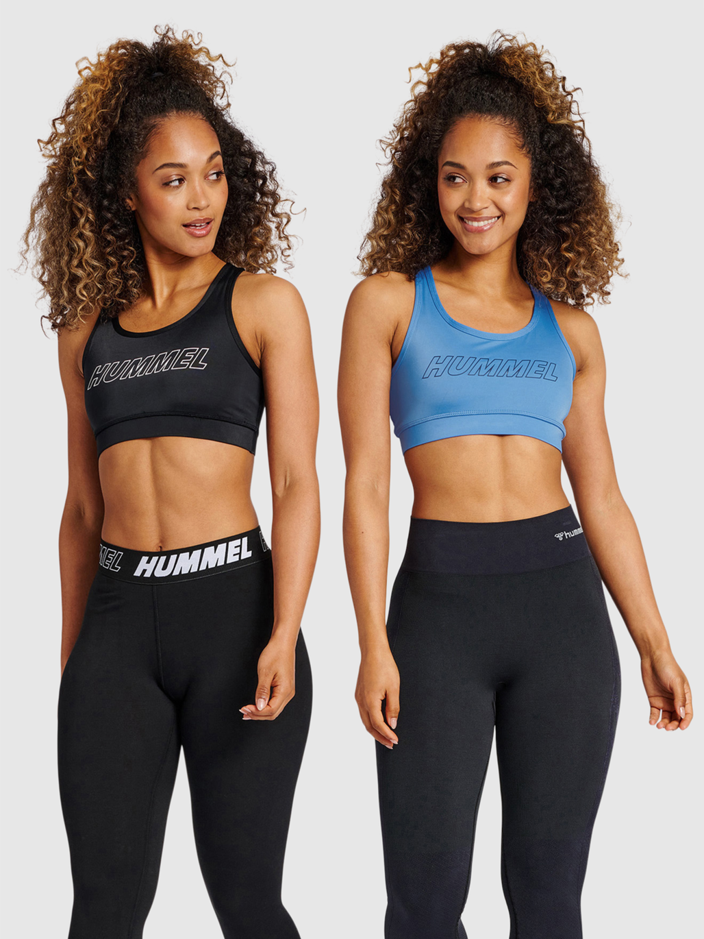 hummel TE TOLA 2 PACK SPORTS BRA BLACK MARINA hummel