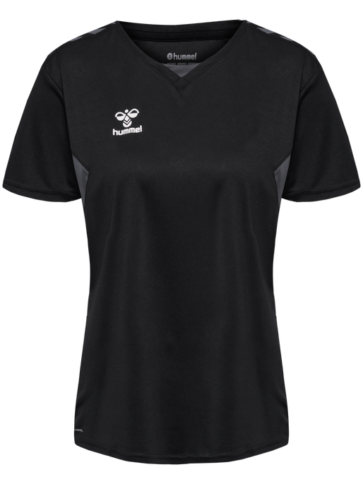hmlAUTHENTIC PL JERSEY S/S WOMAN, BLACK hmlAUTHENTIC PL JERSEY S/S WOMAN, BLACK, packshot
