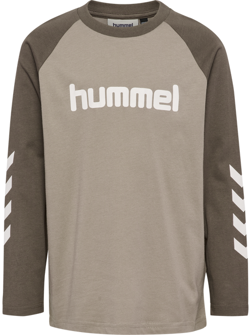 hmlJR LOGO T-SHIRT L/S, DARK NIGHT hmlJR LOGO T-SHIRT L/S, DARK NIGHT, packshot