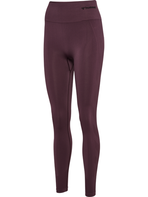 hmlTIF SEAMLESS HIGH WAIST TIGHTS, FUDGE, packshot
