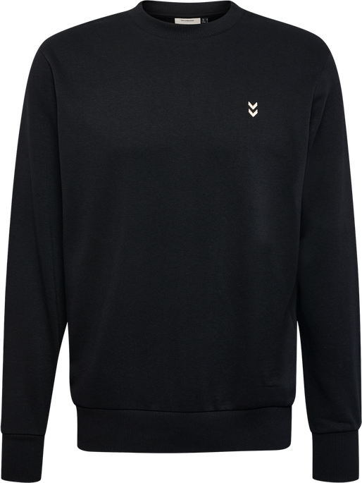 hmlPULSE SWEAT CREWNECK, BLACK, packshot
