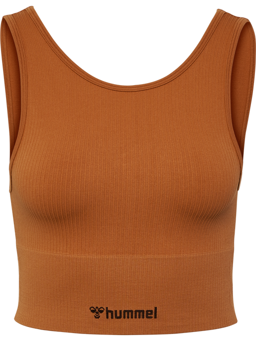 hmlMT ADAPT SEAMLESS REVERSIBLE TOP, MOCHA BISQUE, packshot