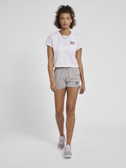 hummel IC DURBAN WOMAN SHORTS - GREY MELANGE