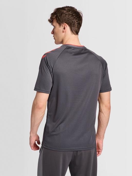 hmlPRO GRID TRAINING JERSEY S/S, FORGED IRON, model