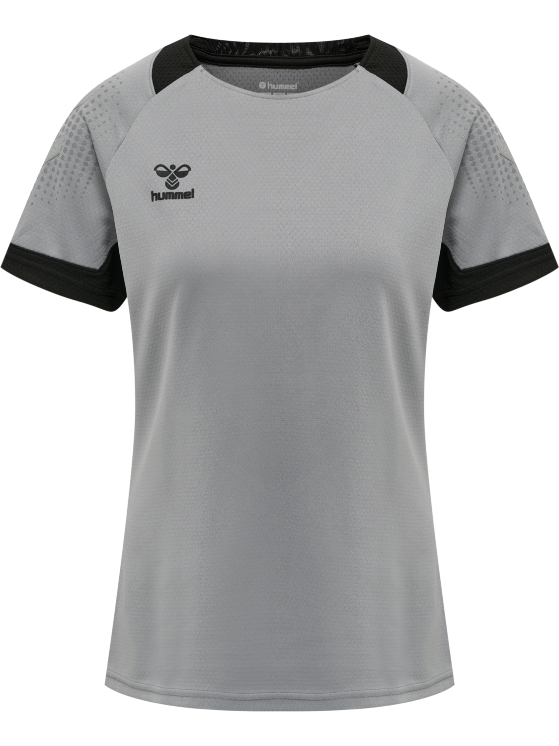 hmlLEAD WOMENS S/S POLY JERSEY, GREY MELANGE, packshot