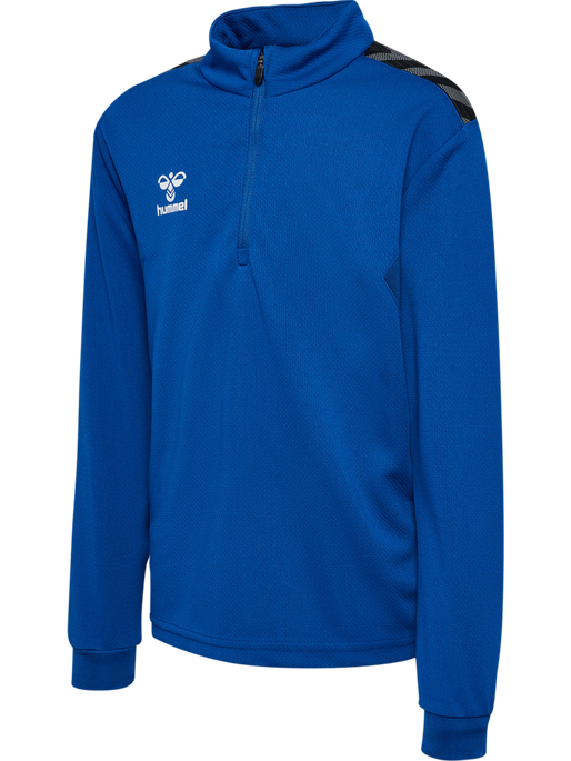 hmlAUTHENTIC HALF ZIP SWEAT KIDS, TRUE BLUE, packshot