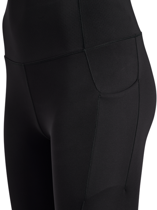 hmlHIIT INTENSITY HIGH WAIST TIGHTS, BLACK, packshot