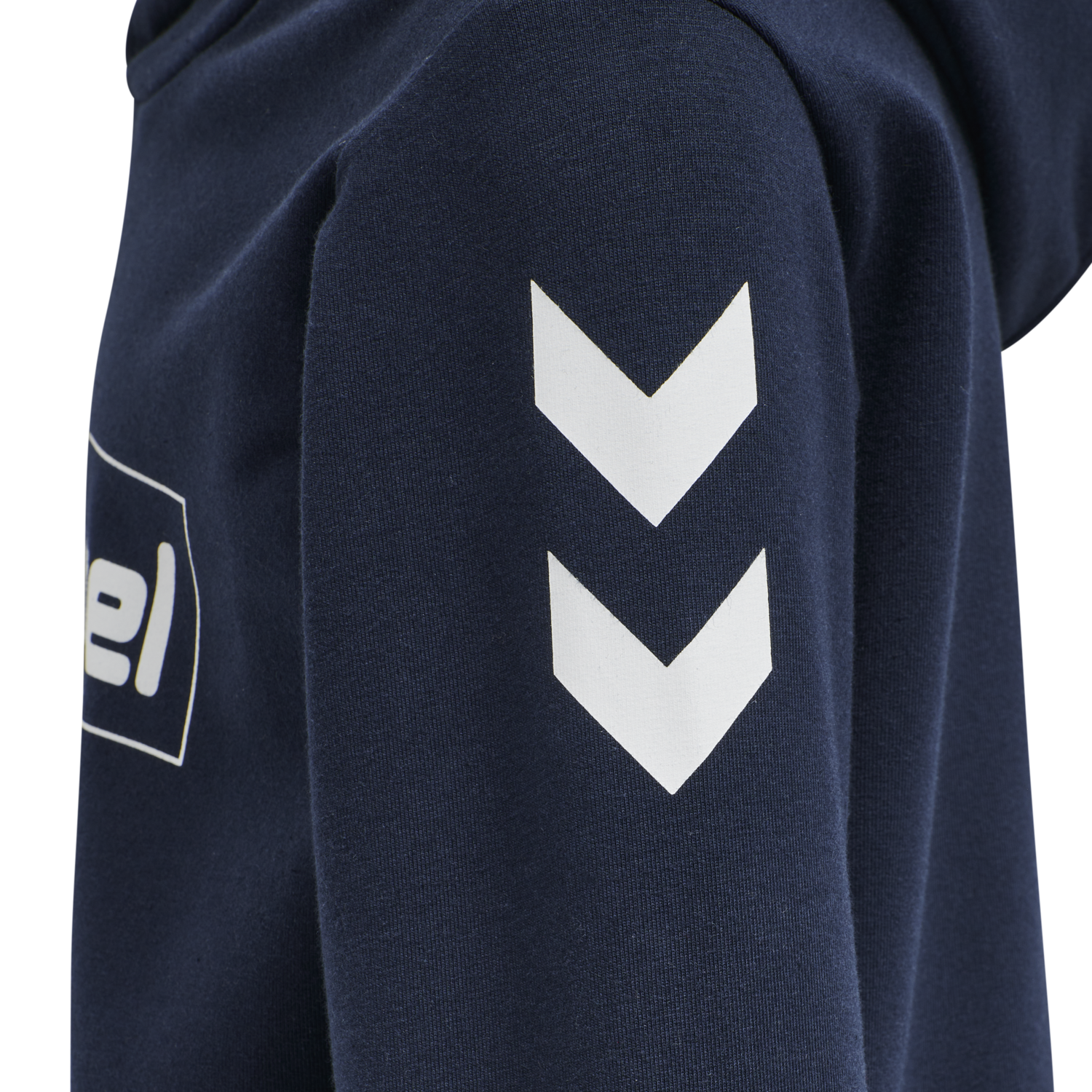 hmlBOX HOODIE, BLACK IRIS, packshot