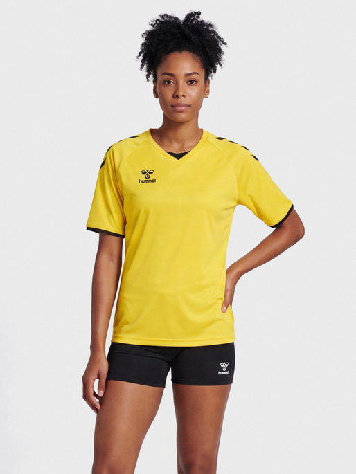 hmlCORE VOLLEY TEE WO, BLAZING YELLOW, model