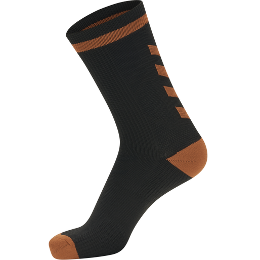 ELITE INDOOR SOCK LOW, BLACK, packshot