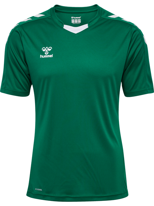 hmlCORE XK POLY JERSEY S/S, EVERGREEN hmlCORE XK POLY JERSEY S/S, EVERGREEN, packshot