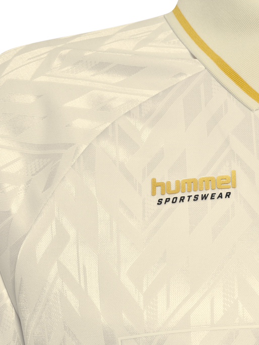hmlLOOSE BAY SOCCER JERSEY S/S, BLANC DE BLANC hmlLOOSE BAY SOCCER JERSEY S/S, BLANC DE BLANC, packshot